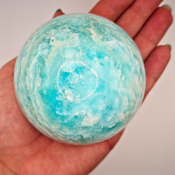 Bl� Aragonit Kugle 