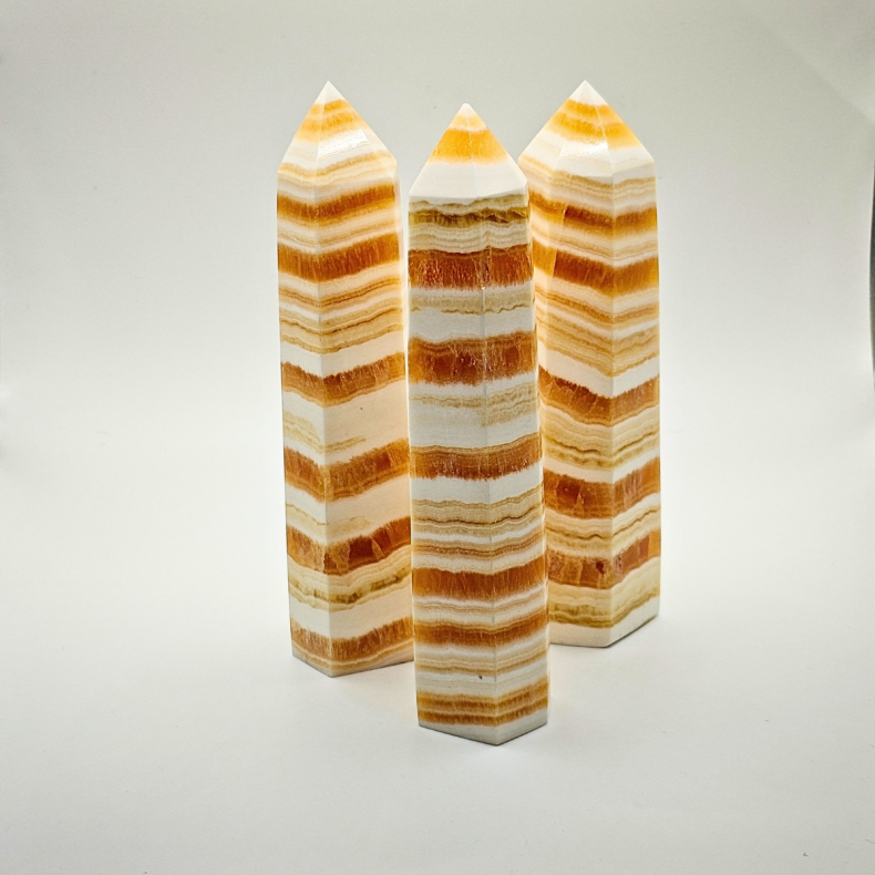 Gul Calcit T�rn � ca. 15 cm