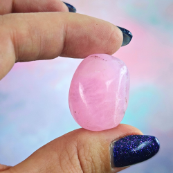 Pink Aragonit H�j Kvalitet Lommesten