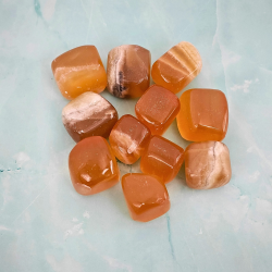 Honning Calcit Lommesten