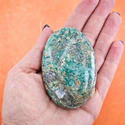 Gr�n Aventurin Palm sten 