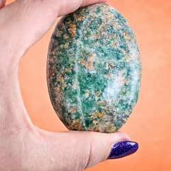 Gr�n Aventurin Palm sten 