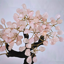 Rosa Kvarts Tr� p� Ametyst Klynge � Elegant og Harmonisk Figur (1,6 kg)