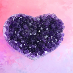 H�jkvalitets Ametyst Klyngehjerte � Uruguay