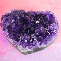 H�jkvalitets Ametyst Klyngehjerte � Uruguay