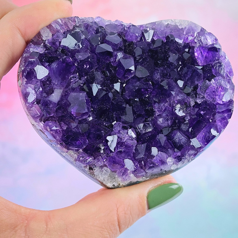 H�jkvalitets Ametyst Klyngehjerte � Uruguay