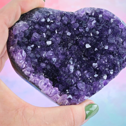 H�jkvalitets Ametyst Klyngehjerte � Uruguay