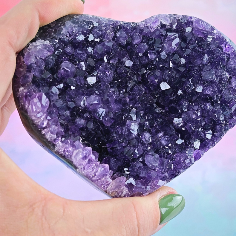 H�jkvalitets Ametyst Klyngehjerte � Uruguay