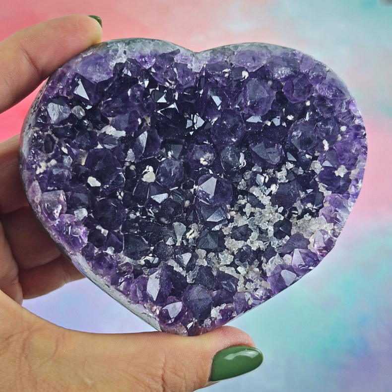 H�jkvalitets Ametyst Klyngehjerte � Uruguay