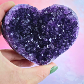H�jkvalitets Ametyst Klyngehjerte � Uruguay