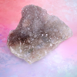 Ametyst Blomst � Halvtransparent med R�de Nuancer, Brasilien