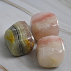 Stribet Onyx Lommesten