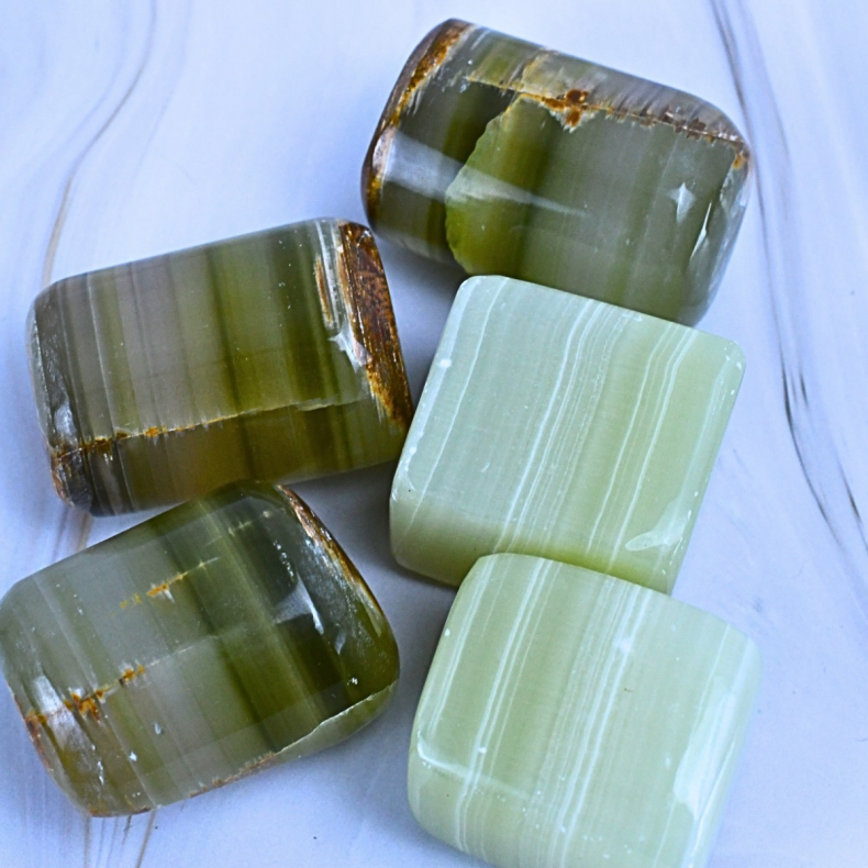 Gr�n Onyx Lommesten 