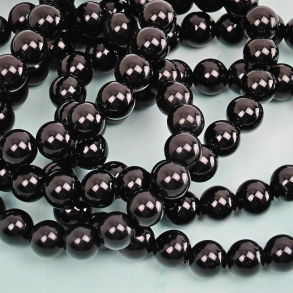 Sort Obsidian armb�nd 8mm