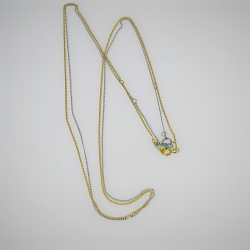 Fin Halsk�de � S�lv- eller Guldbelagt