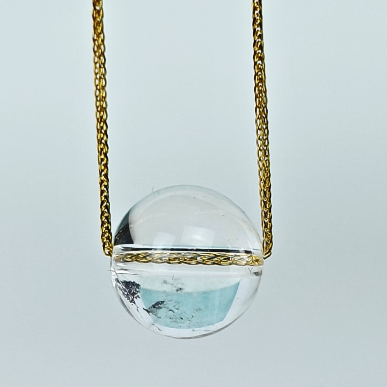  Chakra Harmoni Kollektion, Klar Kvarts Gem Perle