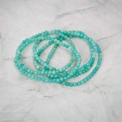 Amazonit Armb�nd � 4 mm