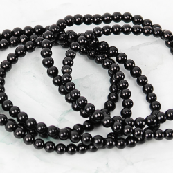 Sort Turmalin Armb�nd � 4 mm