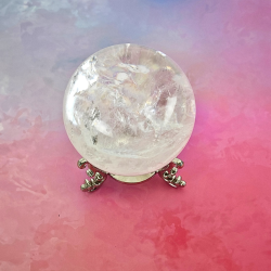 Klar Kvarts Kugle � H�j Kvalitet med Regnbuer fra Brasilien