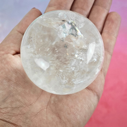 Klar Kvarts Kugle � H�j Kvalitet med Regnbuer fra Brasilien