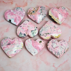 Rhodonit Hjerte fra Peru 