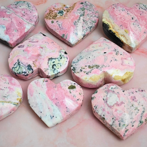 Rhodonit Hjerte fra Peru 