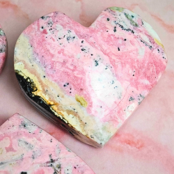 Rhodonit Hjerte fra Peru 