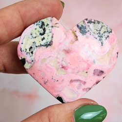 Rhodonit Hjerte fra Peru 