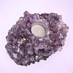 Ametyst Klynge Lysestage 1,8 kg