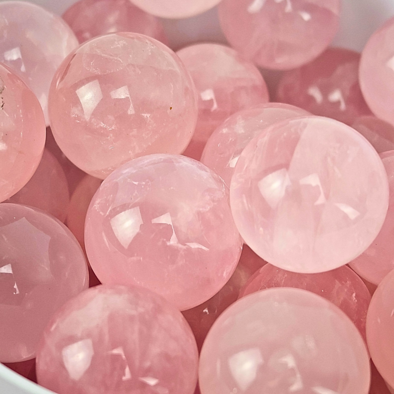 Rosa Kvarts Kugle 