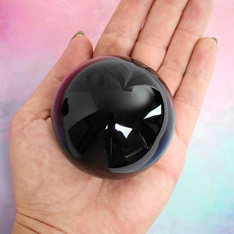 Sort Obsidian kugle