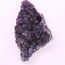 Ametyst Klynge � Store Spidser med Glitrende �Sukkerlag�