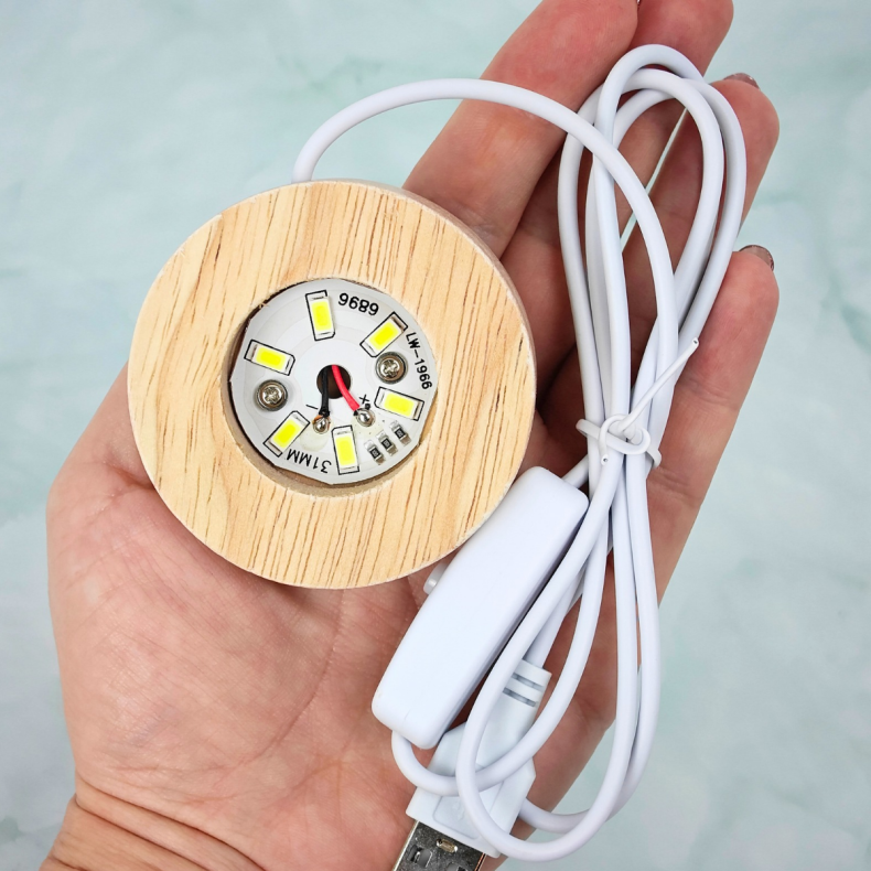 Elegant Tr�lampe til Krystal 6 cm