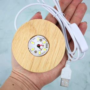  Elegant Tr�lampe til Krystal 8 cm