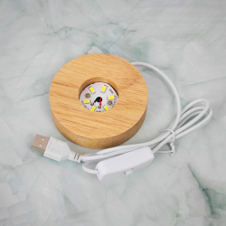  Elegant Tr�lampe til Krystal 8 cm