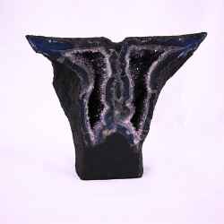 Sommerfugle Grotte � Ametyst med Calcit &amp; Guld Rutil