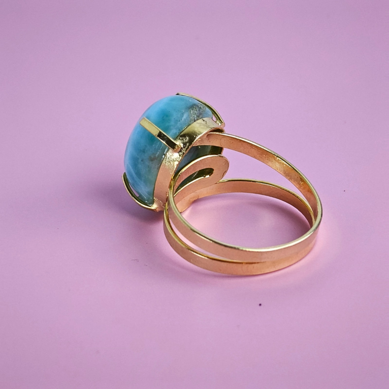 �gte Larimar Oval Finger Ring