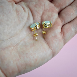  Akvamarin �restikker � Hjerteformede