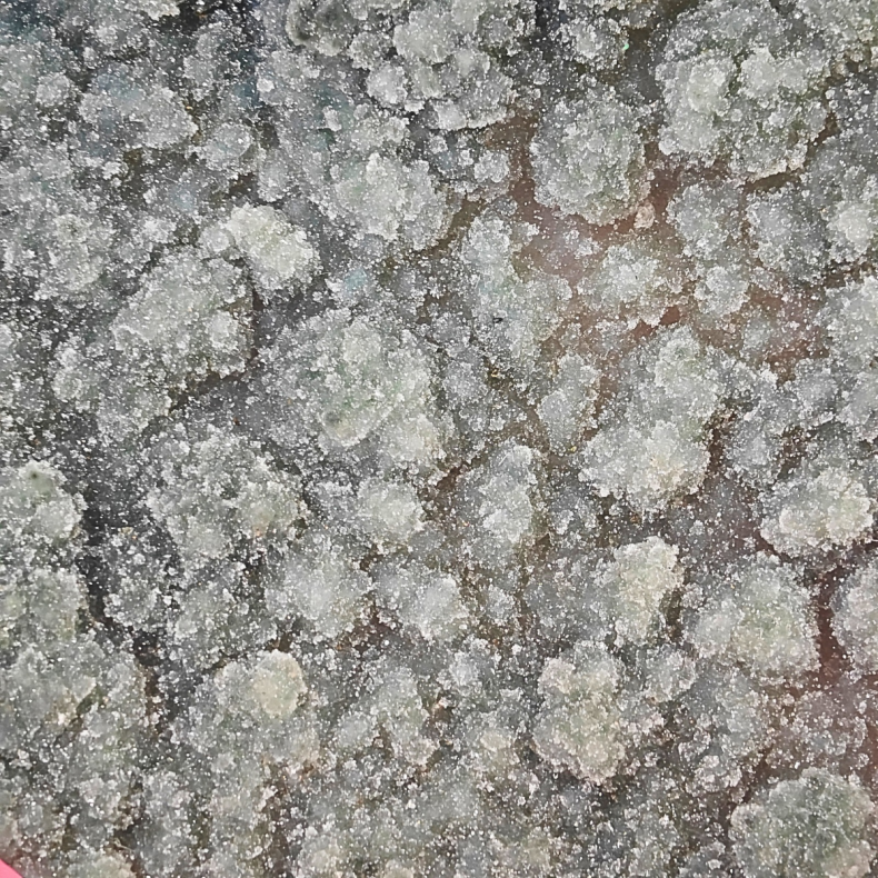 Gr�n Ametyst Geode Hjerte