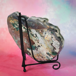 Gr�n Ametyst Geode Hjerte