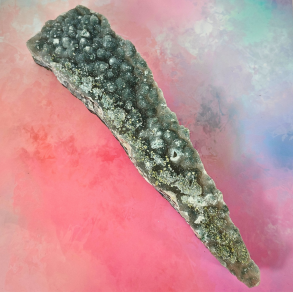 Gr�n Ametyst Druzy Aflangt stort stykke