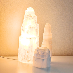 Satin Spar Lampe 25-30 cm