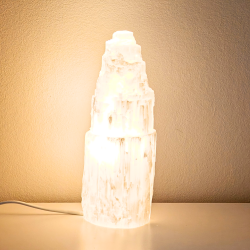 Satin Spar Lampe 25-30 cm