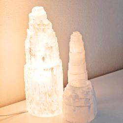 Satin Spar Lampe 25-30 cm